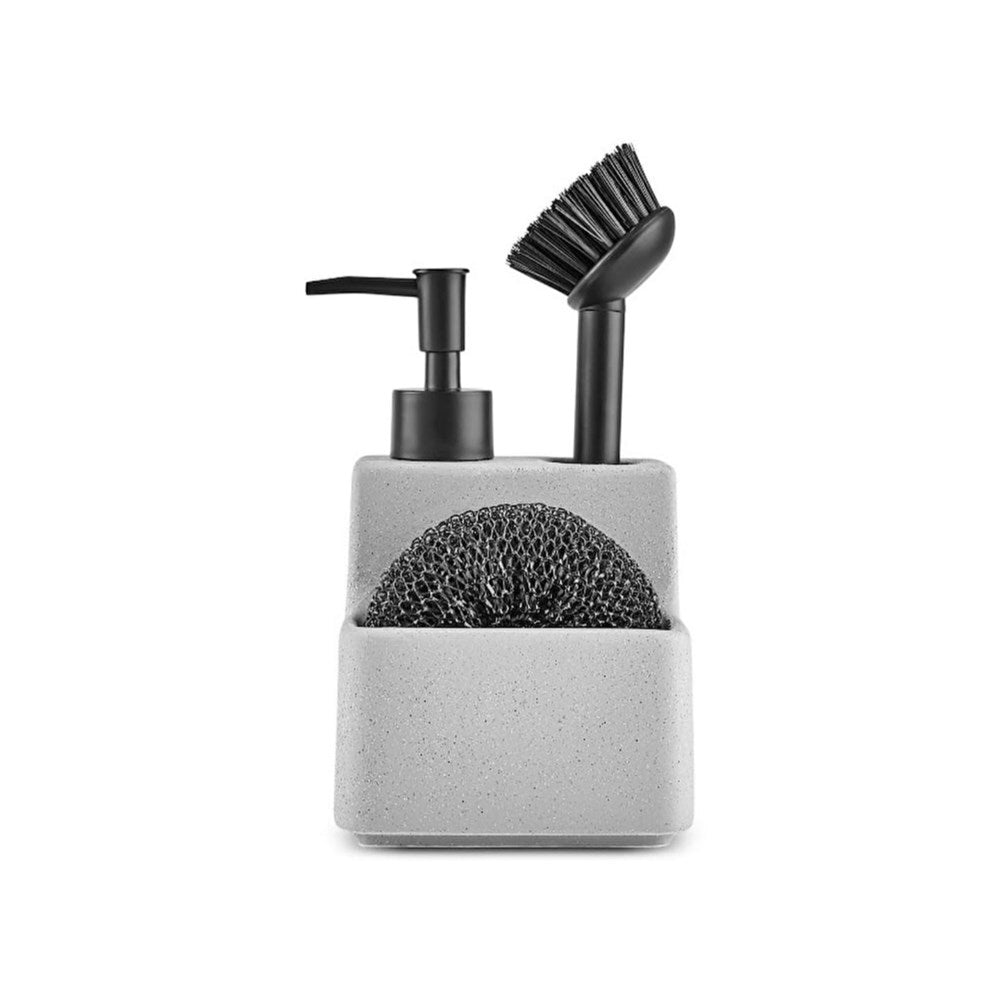 Porcelain Kitchen Sink Organizer Set – Grey | Full House Lebanon