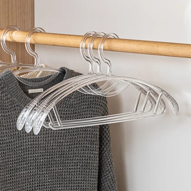 Transparent Plastic Clothes Hangers – Set of 5 | Full House Lebanon