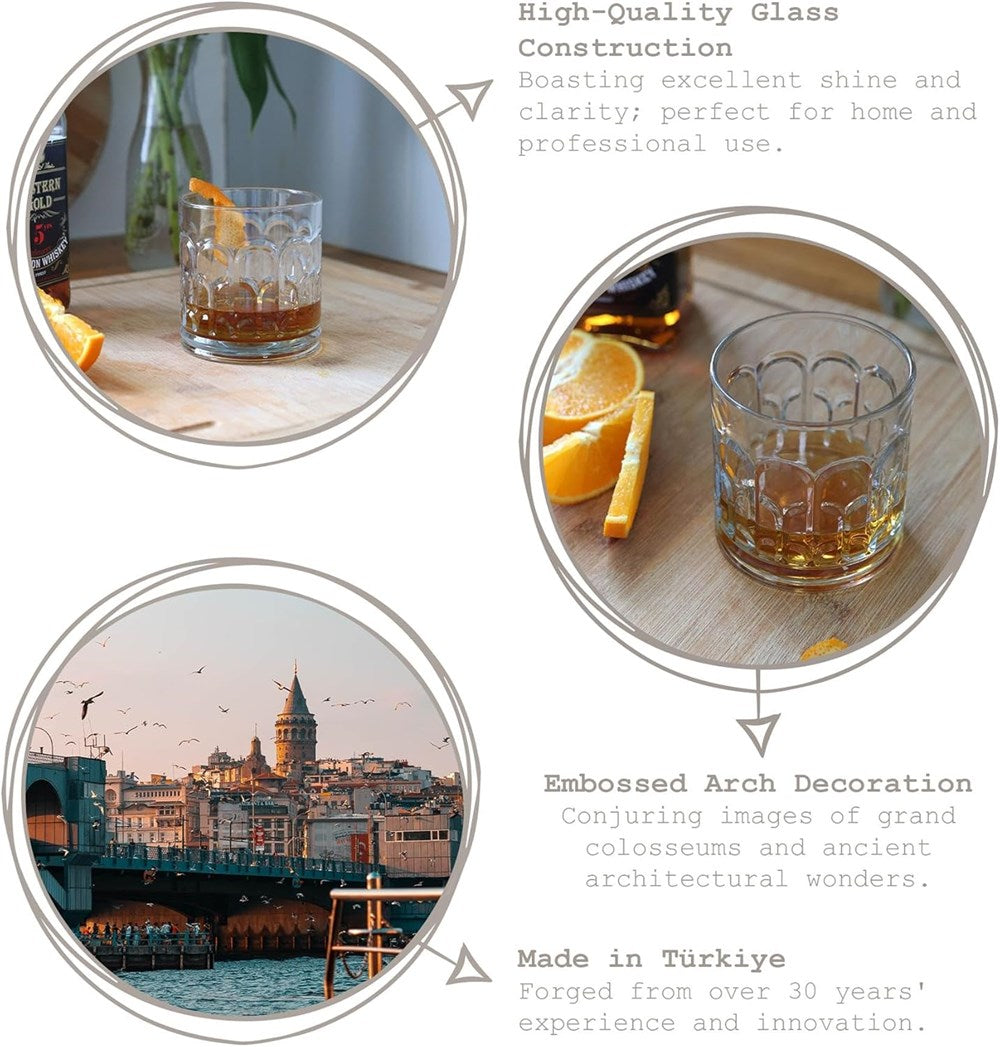 Lav Archie Glass Tumbler Set (4 Pcs) | Full House Lebanon