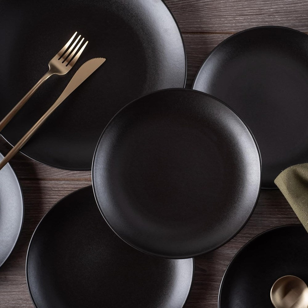 Black Mate Dinnerware Set (18 Pcs) | Full House Lebanon