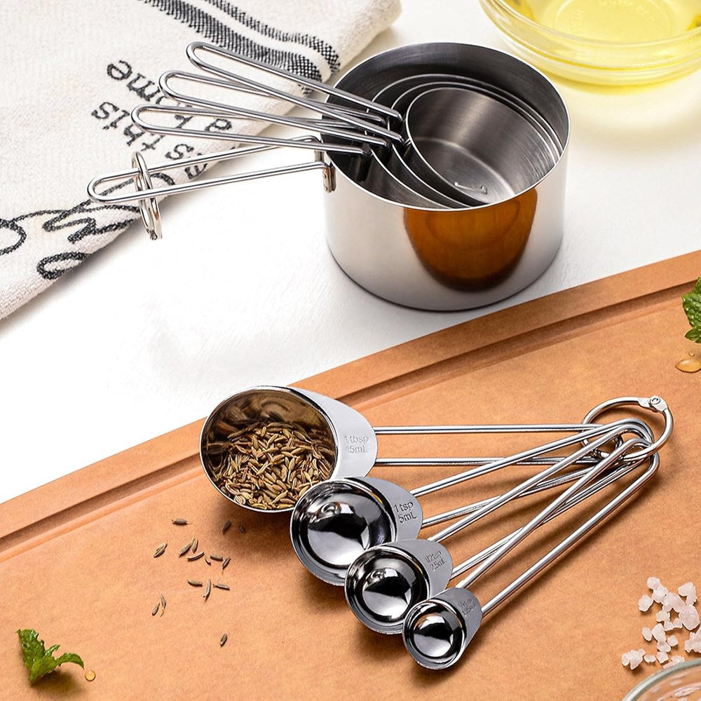 Stainless Steel Measuring Cups Set (4 Pcs) | Full House Lebanon