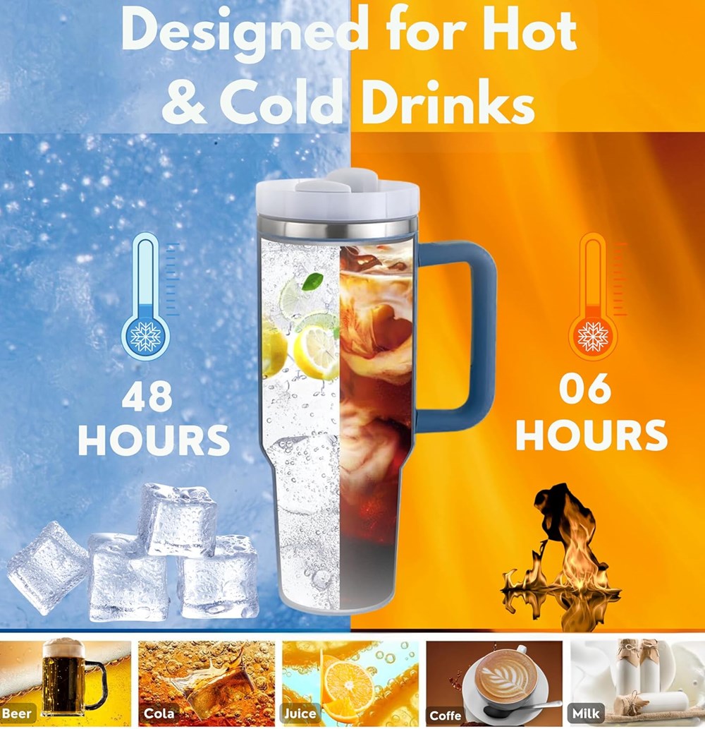 Insulated Tumbler with Straw | Full House Lebanon