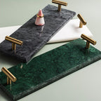 Marble Tray with Gold Handles | Full House Lebanon