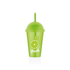 Fresh Lime/Orange Cup with Straw - 700 ml, Orange | Full House Lebanon