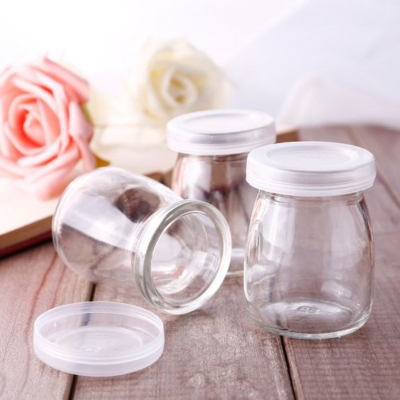 Pudding Jar with a Plastic Lid | Full House Lebanon