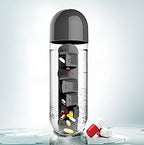 Pill Organizer Water Bottle - Yellow | Full House Lebanon