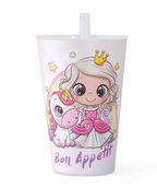 Cup with Straw - Mermaid | Full House Lebanon