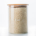 Glass Jar with Bamboo Lid | Full House Lebanon