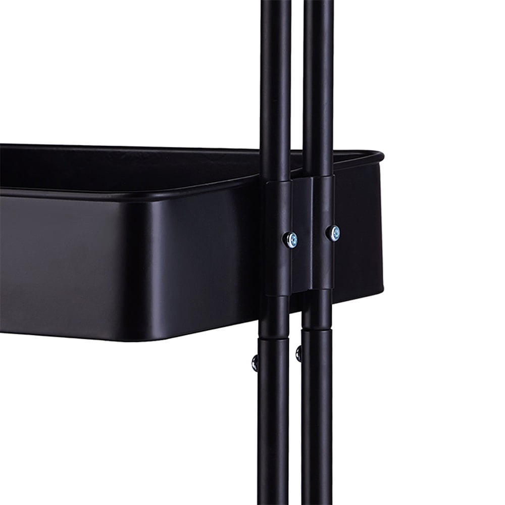 3-Tier Metal Rolling Cart with Handle | Full House Lebanon