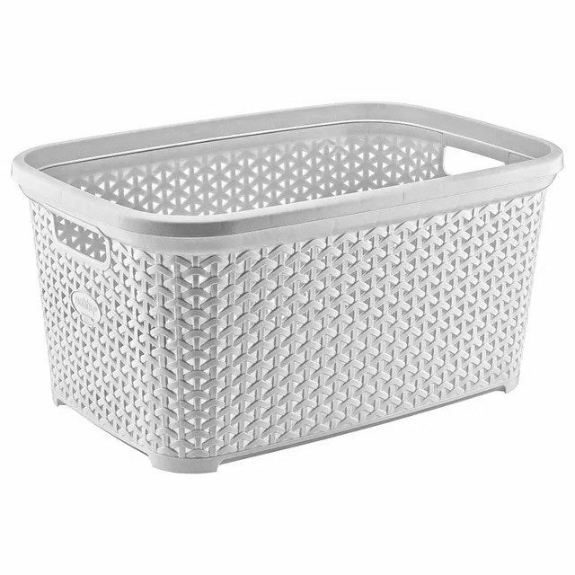 Rattan Corner Basket 50 L - Off-White | Full House Lebanon