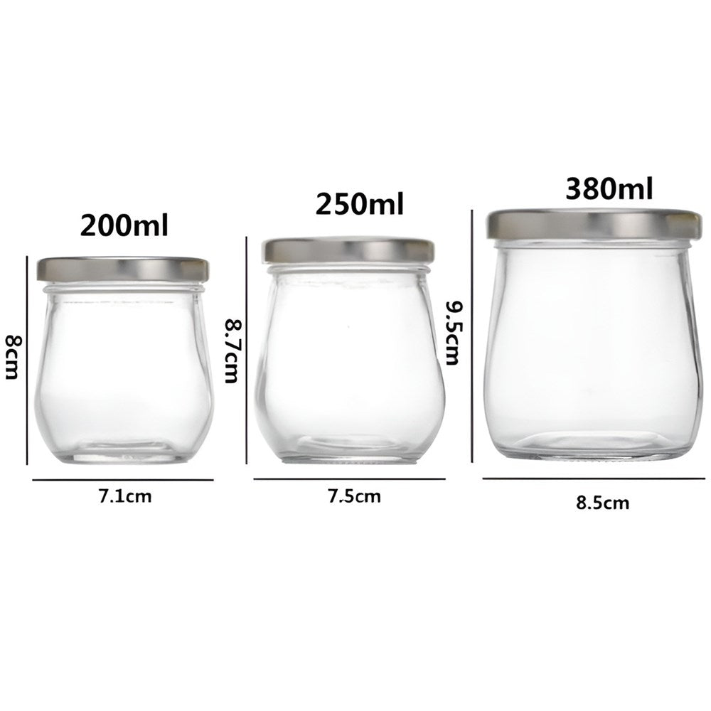 Glass Jar with a Silver Metal Lid | Full House Lebanon