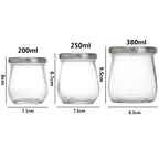 Glass Jar with a Silver Metal Lid | Full House Lebanon
