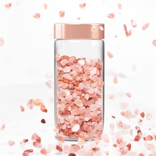 Glass Jar with Rose Gold Lid | Full House Lebanon
