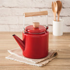 Enamel Tea Kettle - Light Grey | Full House Lebanon