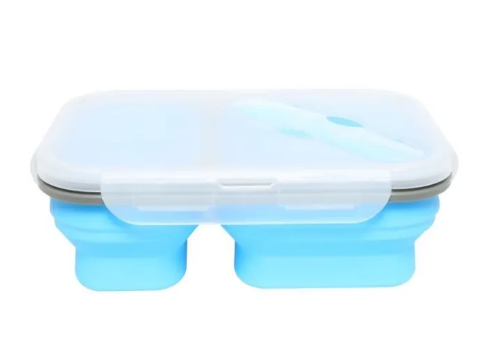 2-Compartments Collapsible Lunch Box - Yellow | Full House Lebanon