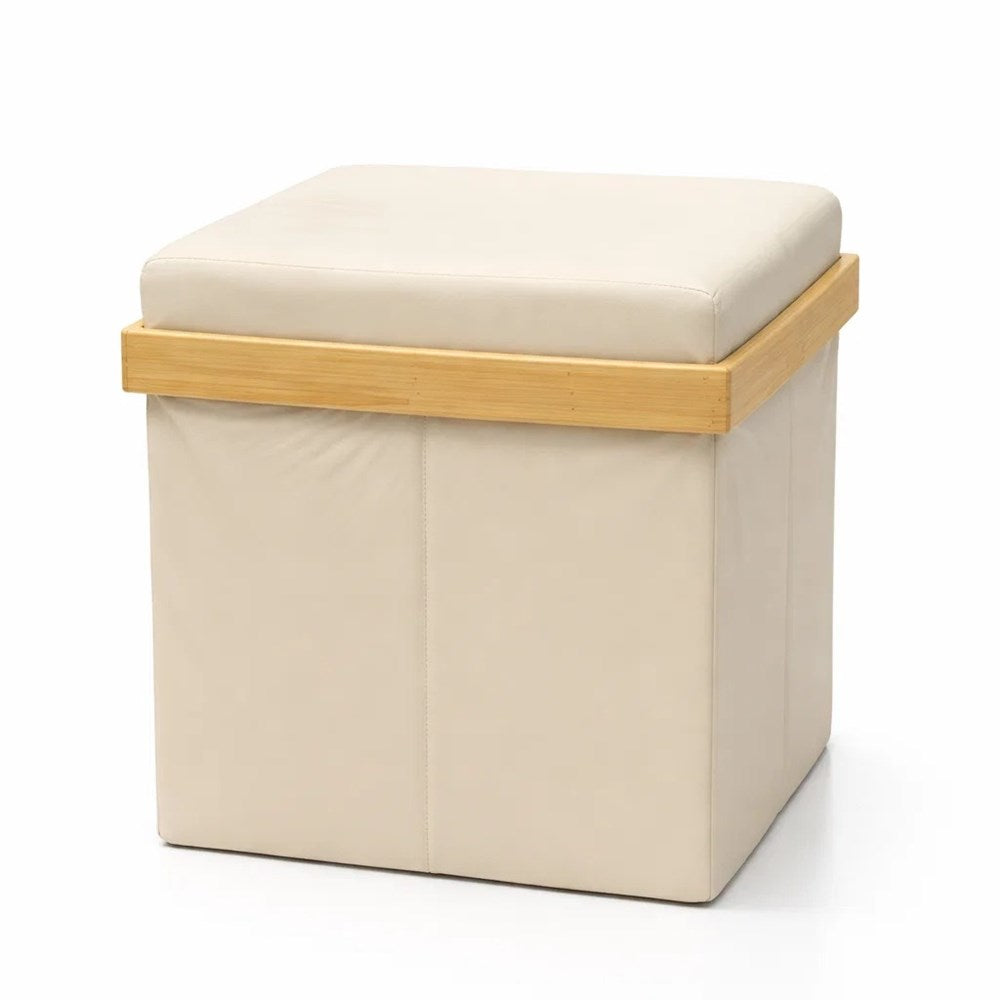 Square Storage Bench with Padded Seat