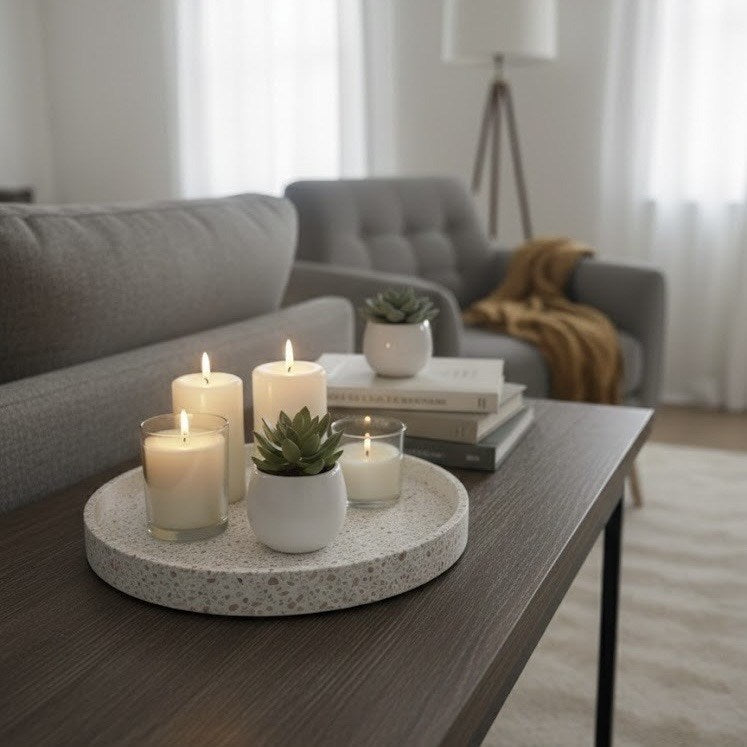 Round Terrazzo Tray