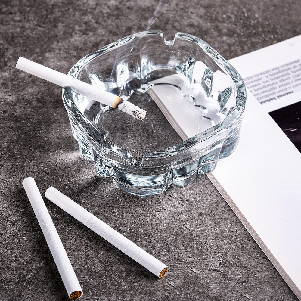 LAV KARINA Glass Ashtray Set (2 Pcs) - Large | Full House Lebanon