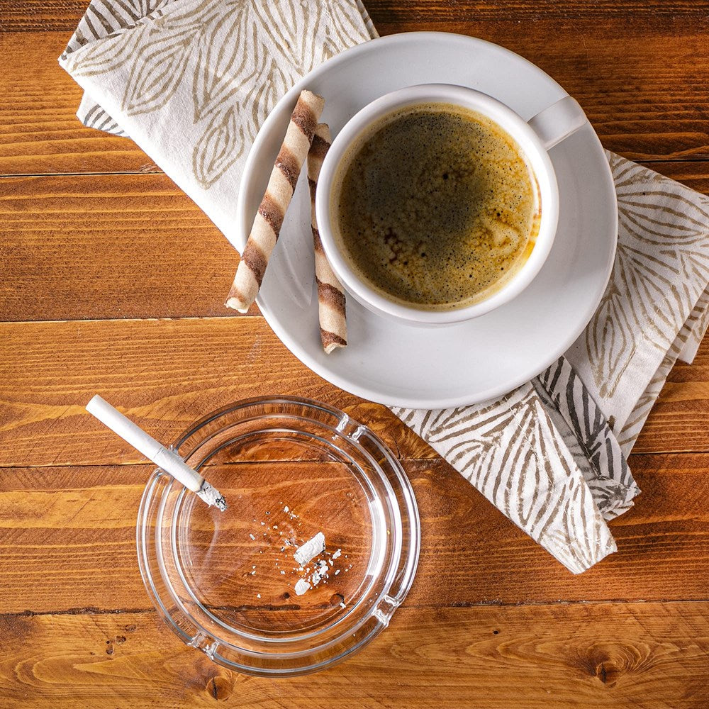 LAV KEYF Glass Ashtray Set (2 Pcs) - Small | Full House Lebanon