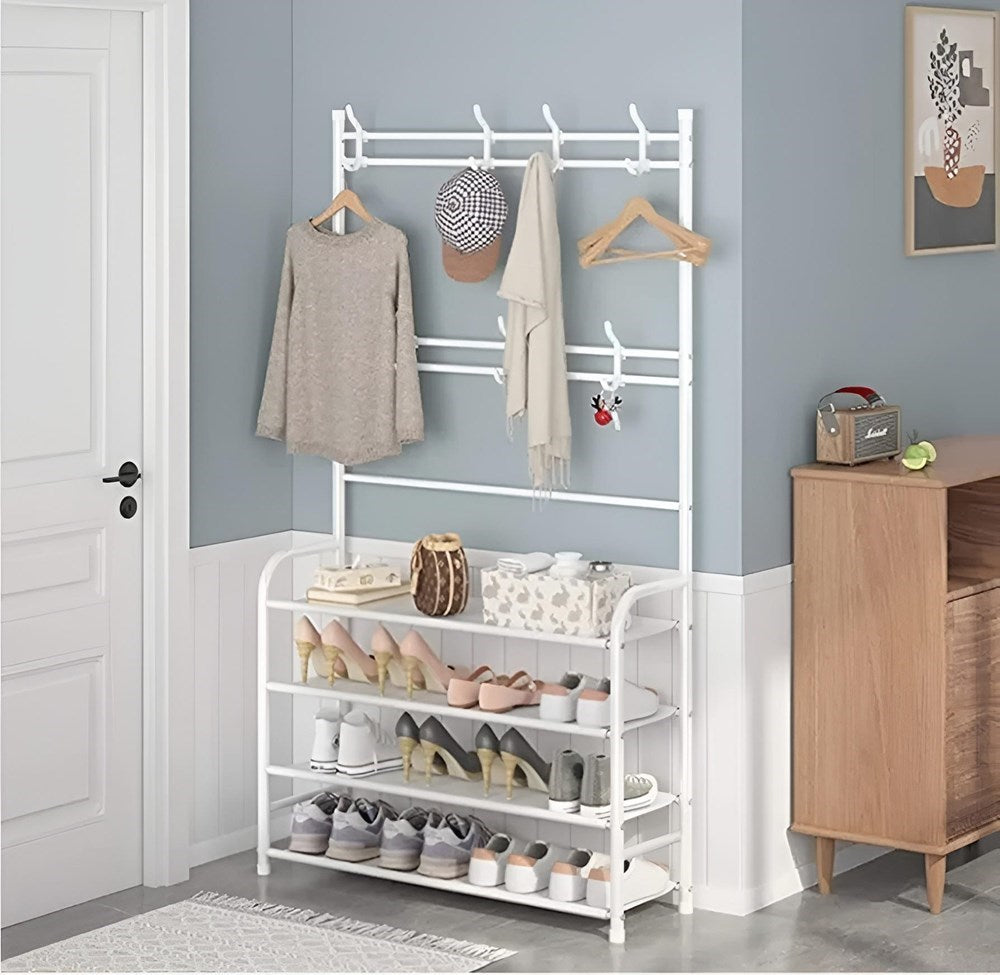4-Tier Coat & Shoe Shelf Rack | Full House Lebanon