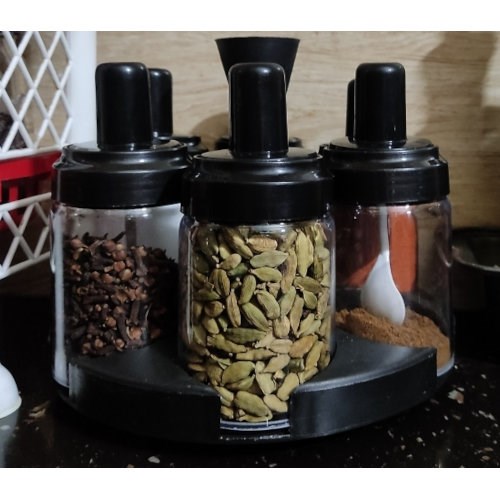 Glass Spice Rotating Bottles | Full House Lebanon