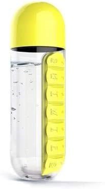 Pill Organizer Water Bottle - Blue | Full House Lebanon