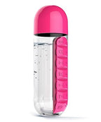 Pill Organizer Water Bottle - Black | Full House Lebanon