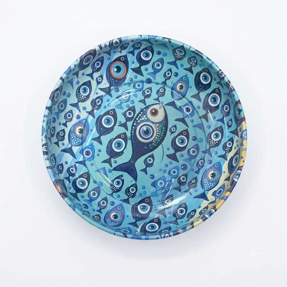 Evil Eye  Metal Printed Bowl