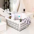 Storage Baskets with Linen Cloth - Large, Light Pink | Full House Lebanon