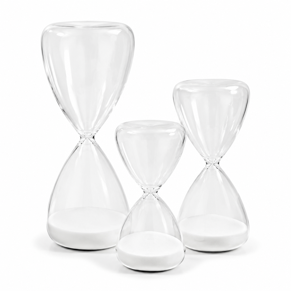 Decorative Glass Hourglass Sand Timer - Large | Full House Lebanon