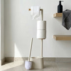 Freestanding  Toilet Brush & Roll Holder Set | Full House Lebanon