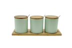 Coffee, Tea & Sugar Canister with Tray | Full House Lebanon