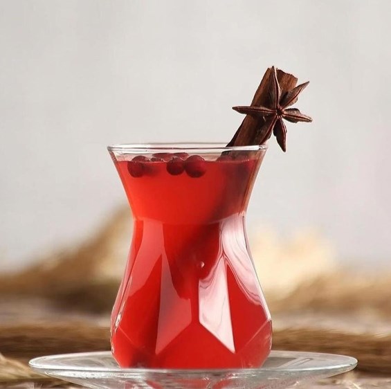 ALYA Glass Tea Cup Set (6 Pcs) | Full House Lebanon