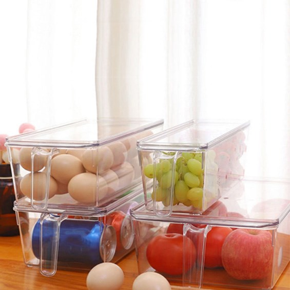 Acrylic Fridge Drawer Organizer with Cover - Large | Full House Lebanon