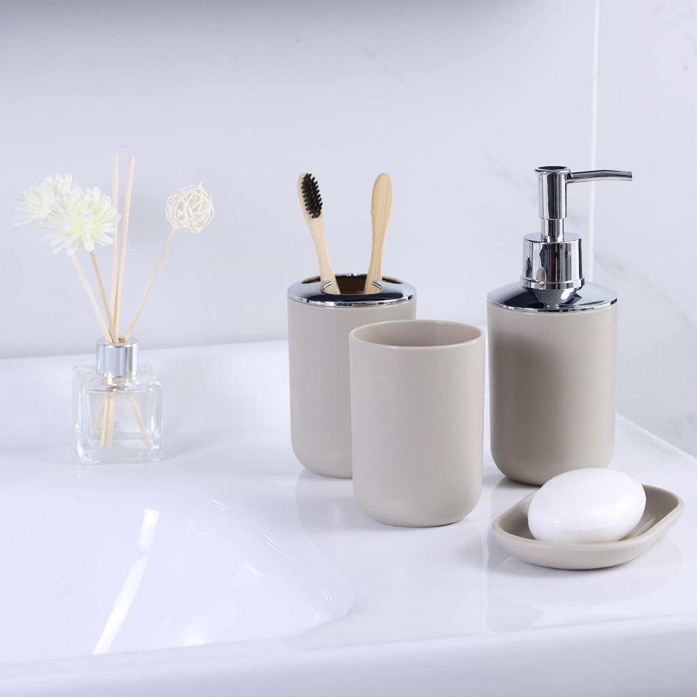 Beige Bathroom Accessories - Soap Dispenser | Full House Lebanon