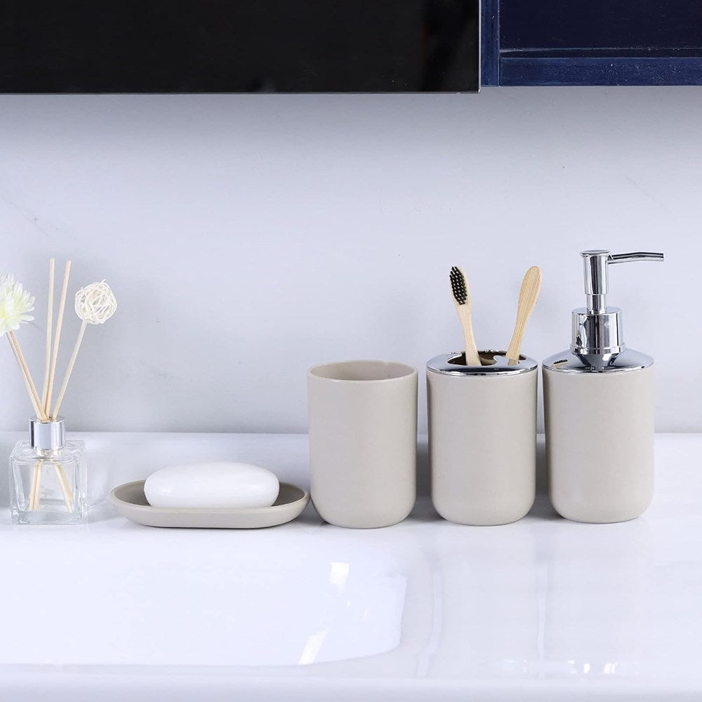 Beige Bathroom Accessories - Toilet Brush | Full House Lebanon