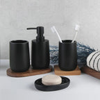 Black Matte Bathroom Accessories - Soap Dispenser | Full House Lebanon