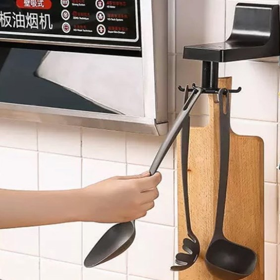Black Rotating Kitchen Hook | Full House Lebanon