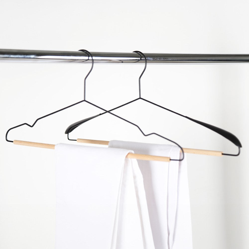 Metal & Wood Hanger Set (10 Pcs) | Full House Lebanon
