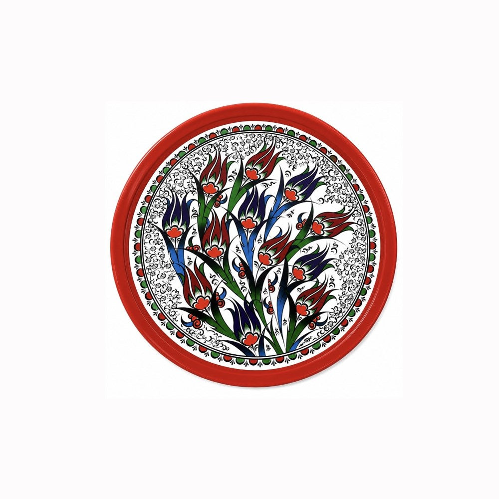 Round Metal Printed Tray