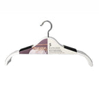 Non-slip White Clothes  Hanger Set (5 Pcs) | Full House Lebanon