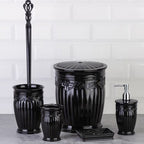 Elegant Bathroom Set (5ps) - Dark Grey | Full House Lebanon