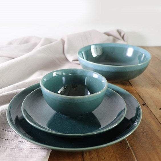 Green Porcelain Dinnerware - Deep Plate | Full House Lebanon
