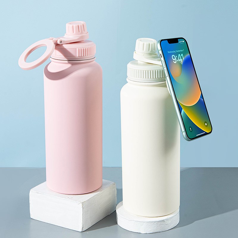 Stainless Steel Insulated Bottle with Magnetic Phone Holder | Full House Lebanon