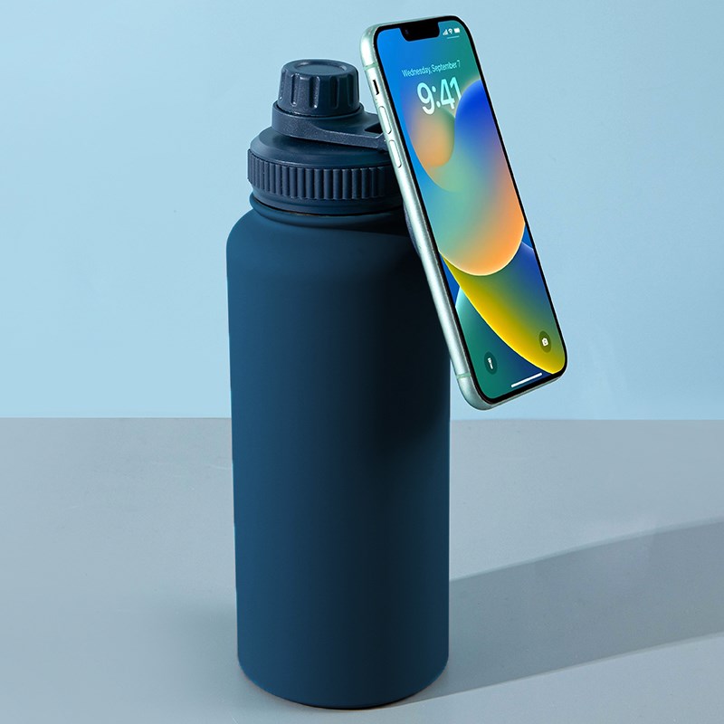 Stainless Steel Insulated Bottle with Magnetic Phone Holder | Full House Lebanon