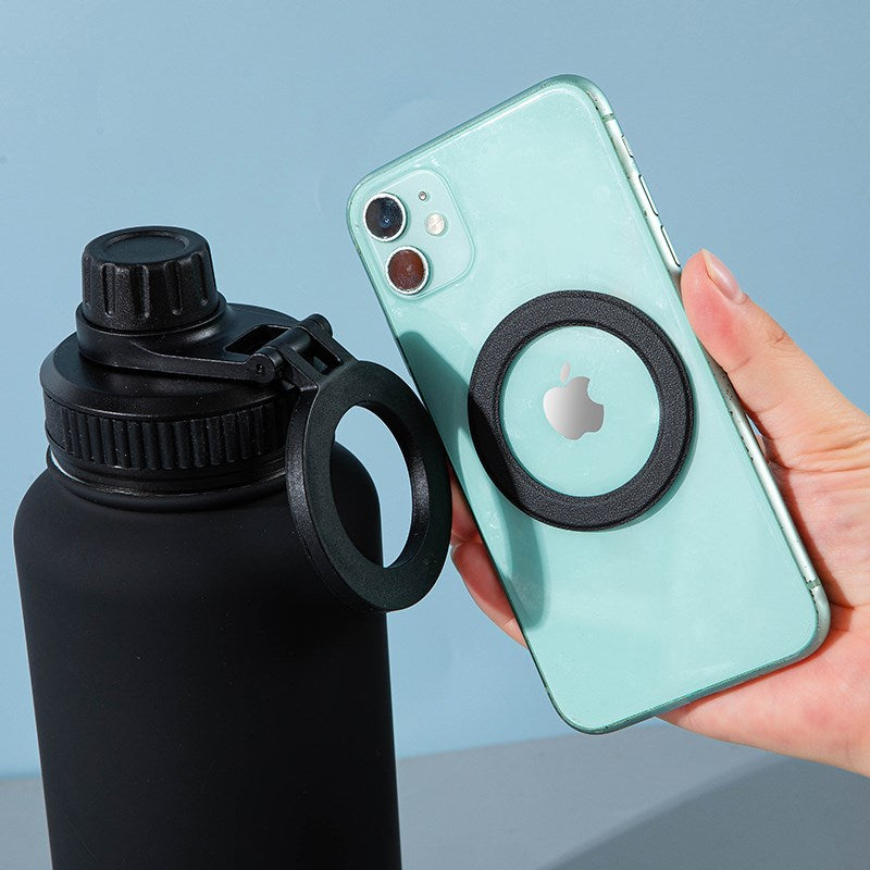 Stainless Steel Insulated Bottle with Magnetic Phone Holder | Full House Lebanon