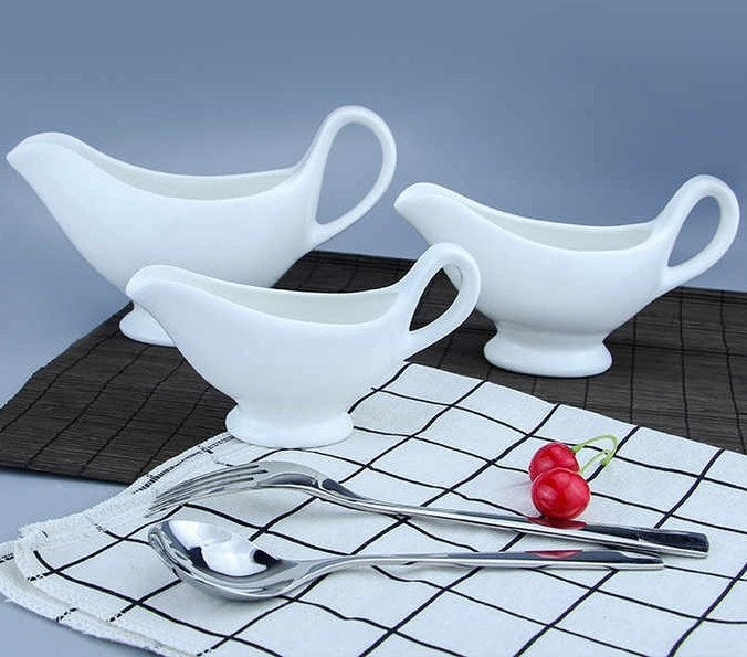 Porcelain Sauce Boat - Small | Full House Lebanon