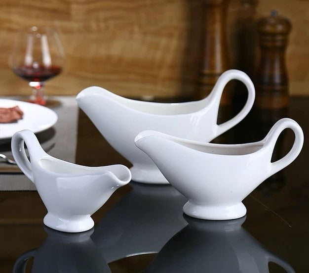 Porcelain Sauce Boat - Medium | Full House Lebanon