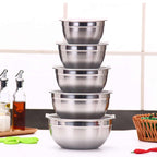 Stainless Steel Mixing Bowl with Airtight Lid - 23 cm | Full House Lebanon