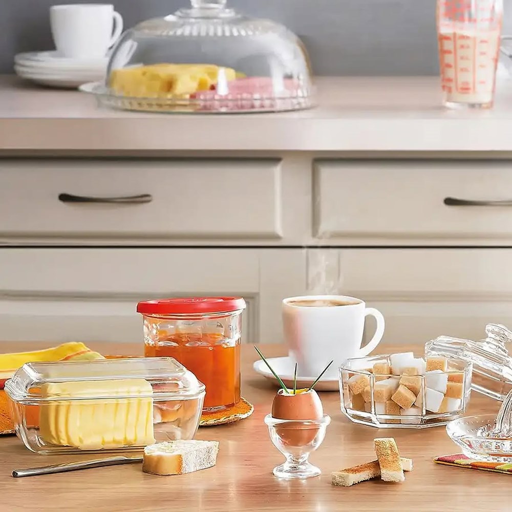Luminarc Glass Butter Dish | Full House Lebanon